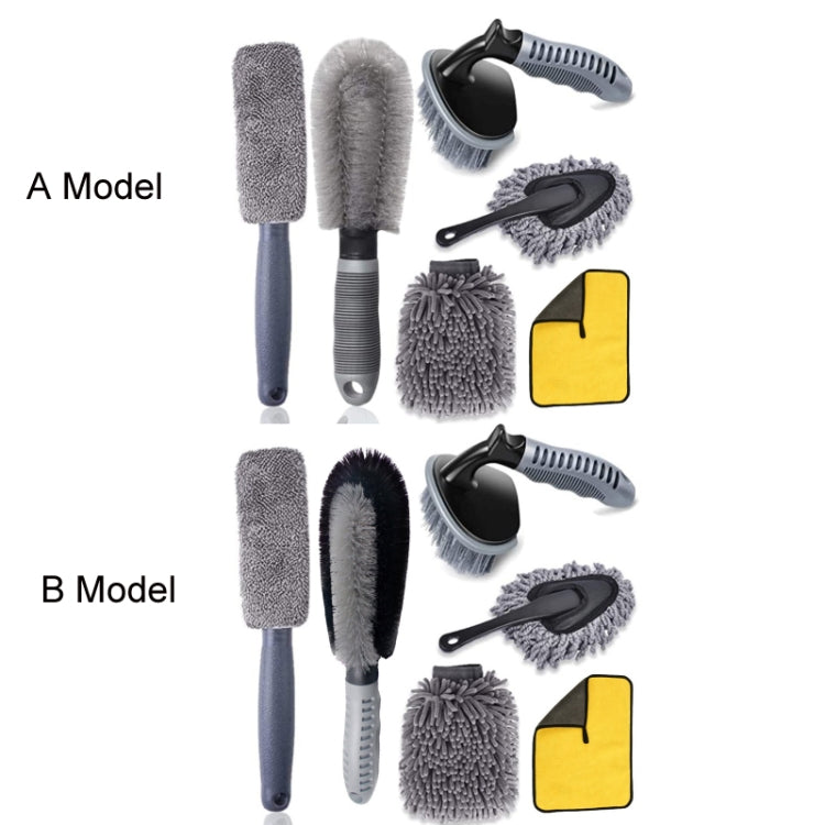 6pcs/Set Gloves Dusting Tire Brush Car Cleaning Brush Set(B Model) - Car washing supplies by buy2fix | Online Shopping UK | buy2fix