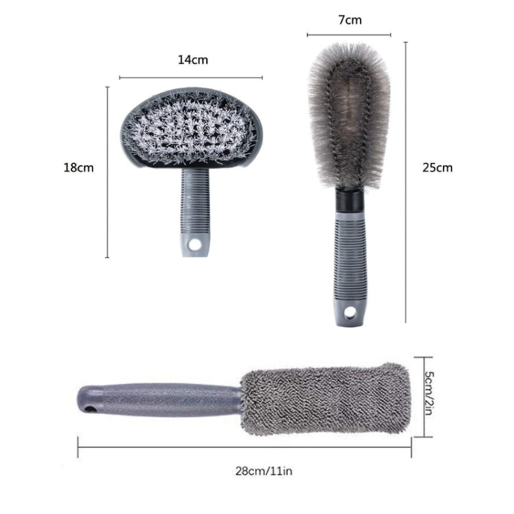 6pcs/Set Gloves Dusting Tire Brush Car Cleaning Brush Set(B Model) - Car washing supplies by buy2fix | Online Shopping UK | buy2fix