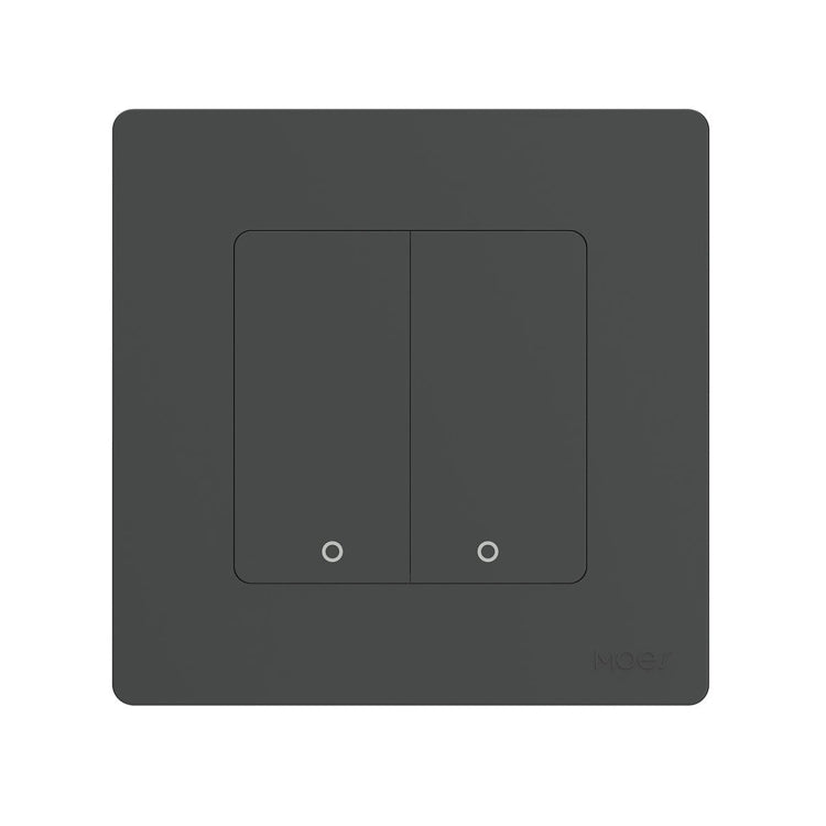 Tuya ZigBee Smart Single-fire Zero-fire Sharing Timing Voice Wall Switch EU Plug, Style: 2 Ways (Gray Scene Casual Post) - Smart Switch by buy2fix | Online Shopping UK | buy2fix