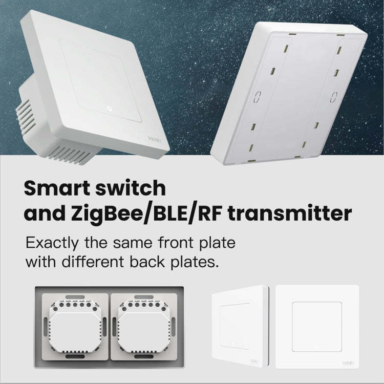 Tuya ZigBee Smart Single-fire Zero-fire Sharing Timing Voice Wall Switch EU Plug, Style: 2 Ways (Gray Scene Casual Post) - Smart Switch by buy2fix | Online Shopping UK | buy2fix