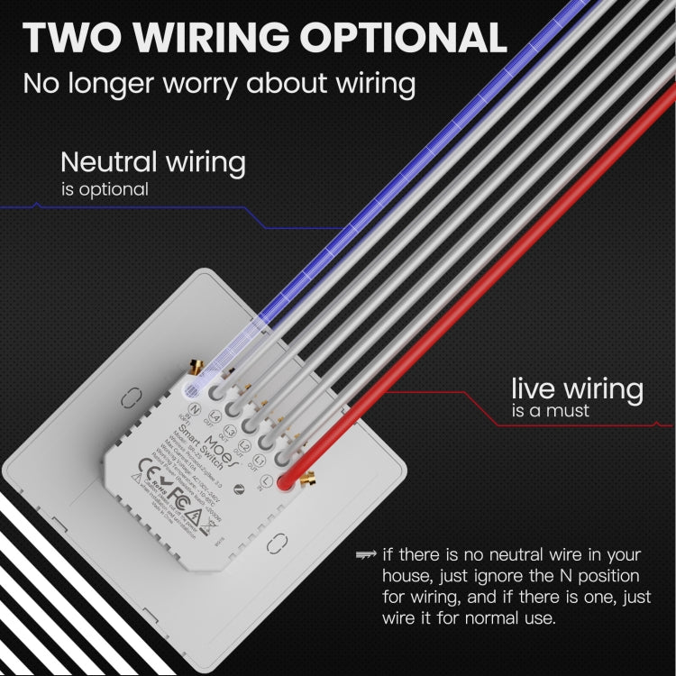 Tuya ZigBee Smart Single-fire Zero-fire Sharing Timing Voice Wall Switch EU Plug, Style: 2 Ways (Gray Scene Casual Post) - Smart Switch by buy2fix | Online Shopping UK | buy2fix