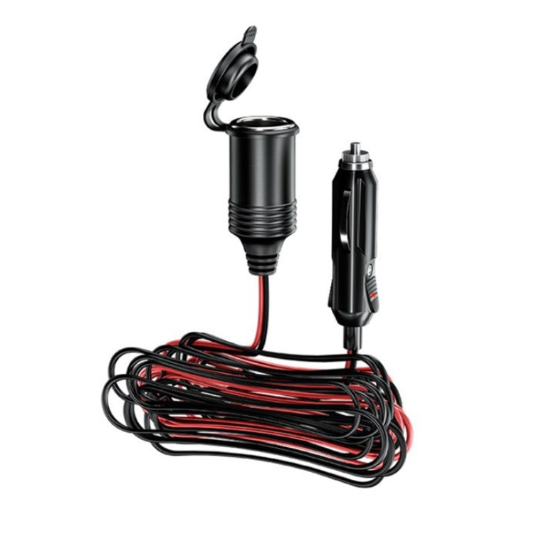 USB Cigarette Lighter Base With Electric Pickup 4m Power Extension Cable - Cigar Socket by buy2fix | Online Shopping UK | buy2fix