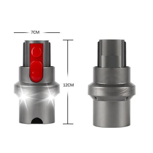 For Dyson V7 V8 V10 V11 V15 Vacuum Cleaner Suction Head Adapter with LED Light - For Dyson Accessories by buy2fix | Online Shopping UK | buy2fix