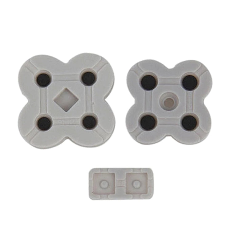 For Nintendo Dual Screen Lite 6sets Conductive Rubber Pad Soft Silicone Adhesive Key Button Pads by buy2fix