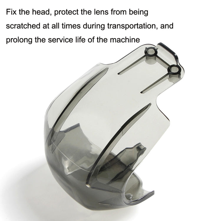 For DJI Mini 3 MN3-JTG-BK Lens Protective Cover Gimbal Camera Fixed Cover Drone Accessories(Transparent Grey) by buy2fix