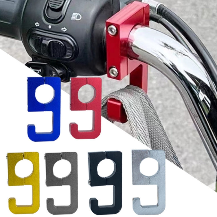 2pcs Motorcycle Type 69 Aluminum Alloy Multifunctional Helmet Hook(Red) by buy2fix