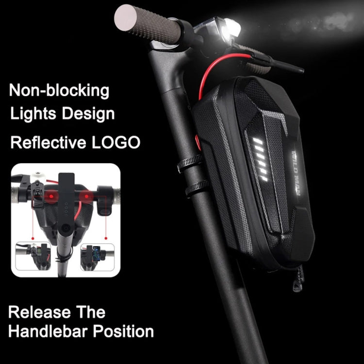 WILD MAN ES8X Electric Scooter Bicycle Fast Disassembly Hanging Bag EVA Hard Shell Bag, Size: 2L(Black) - Bicycle Bags by WILD MAN | Online Shopping UK | buy2fix