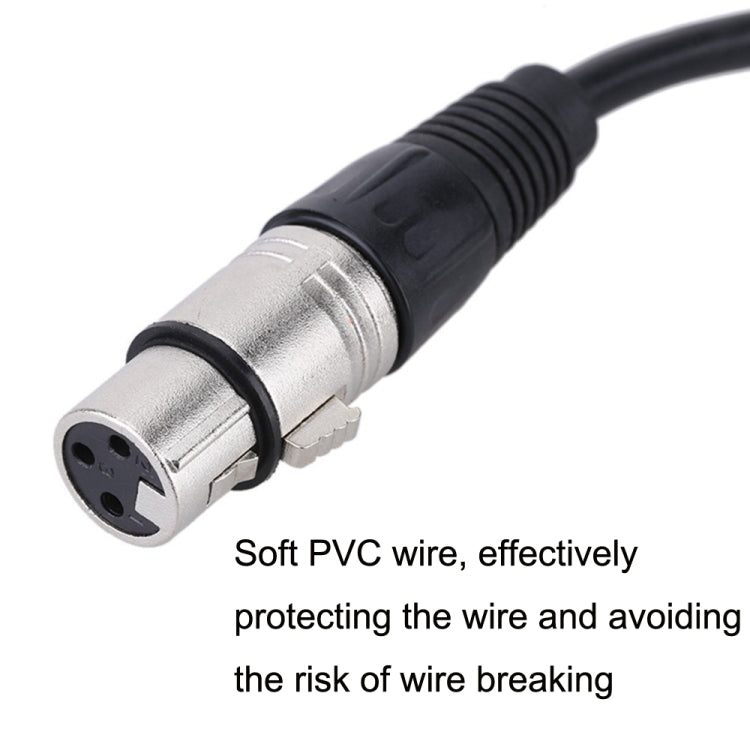 6.35mm Caron Female To XLR 2pin Balance Microphone Audio Cable Mixer Line, Size: 10m - Microphone Audio Cable & Connector by buy2fix | Online Shopping UK | buy2fix