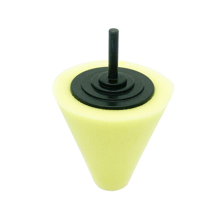 Car Cone 3 inch Polishing Sponge Waxing Sponge Wheel(Yellow) - Polishing Machine & Accessories by buy2fix | Online Shopping UK | buy2fix