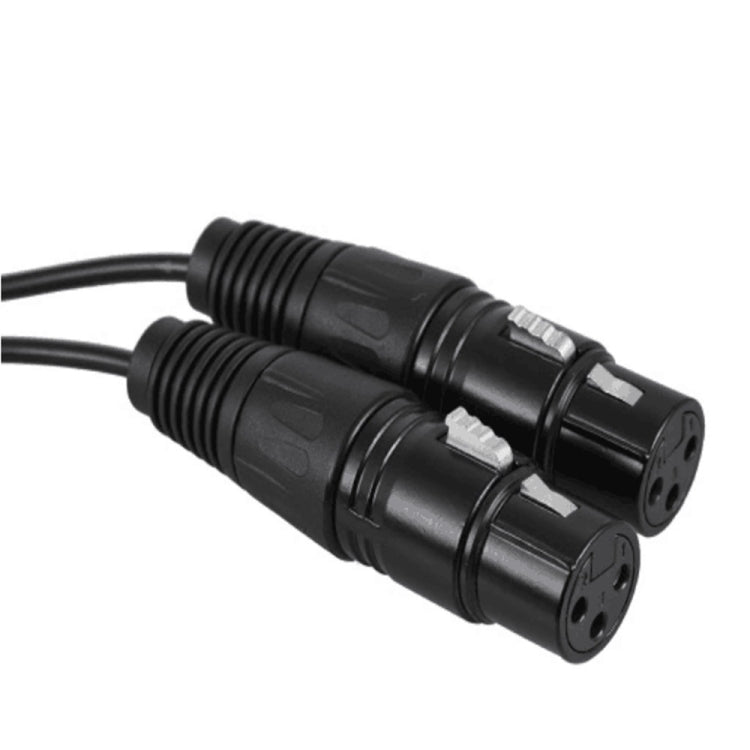 2RCA To 2XLR Speaker Canon Cable Audio Balance Cable, Size: 0.5m(Dual Lotus To Dual Female) - Microphone Audio Cable & Connector by buy2fix | Online Shopping UK | buy2fix
