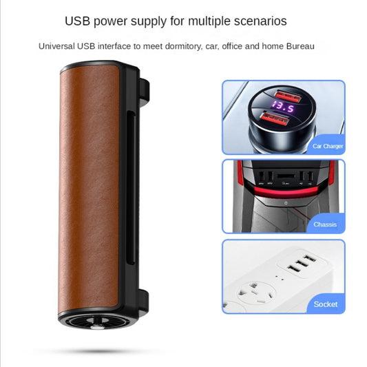 CF01 USB Interface Car Seat Fan Adjustable Wind Speed Desktop Small Fan(Red) - Heating & Fans by buy2fix | Online Shopping UK | buy2fix