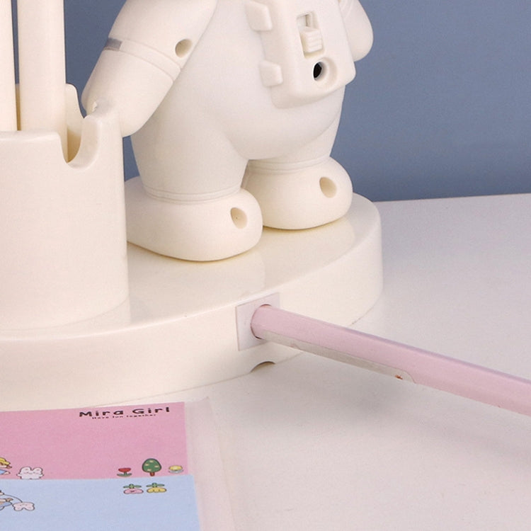 T509 Astronaut Pen Holder Desk Lamp with Pencil Sharpener Function(Pink) - by buy2fix | Online Shopping UK | buy2fix
