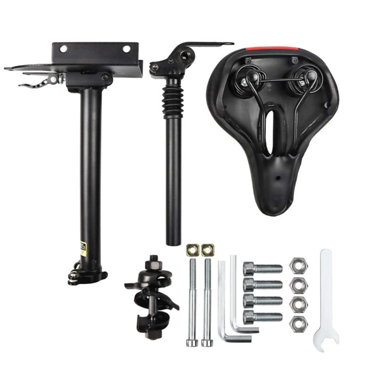 For Xiaomi M365 Scooter Accessories Seat Lifting and Folding Saddle Without Punching(Black) - Accessories & Parts by buy2fix | Online Shopping UK | buy2fix