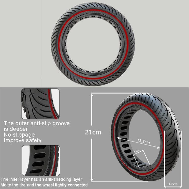Electric Scooter 8.5 inch Honeycomb Solid Tire For Xiaomi M365/M365 Pro /1S/Pro2/Essential(Red) - Accessories & Parts by buy2fix | Online Shopping UK | buy2fix