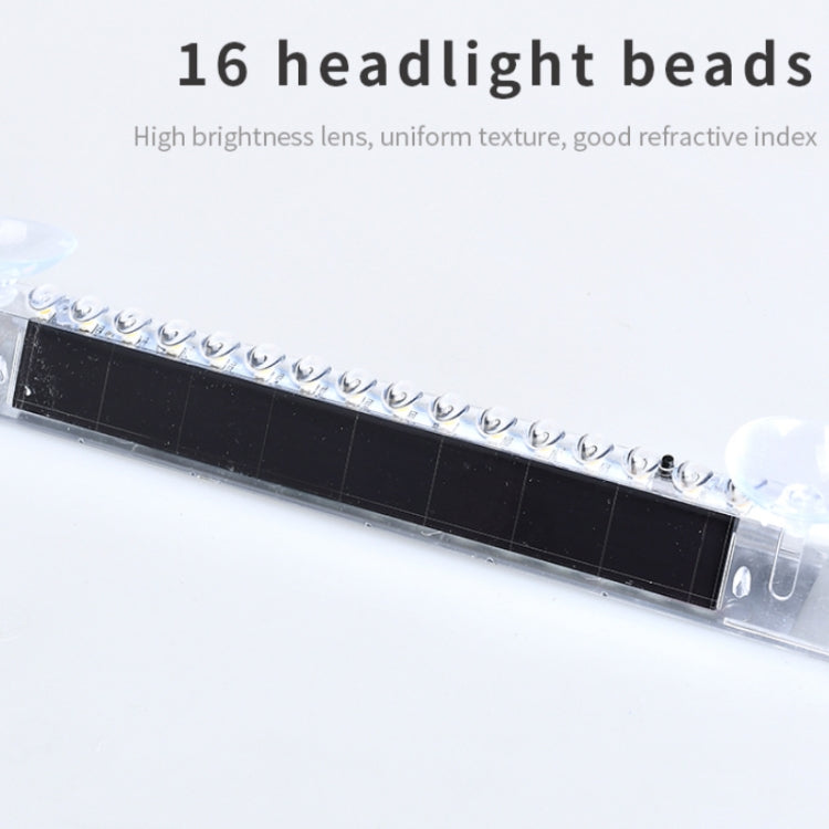 Wiring Free Rear Window Solar LED Sensor Car Warning Light(Color) - Warning Lights by buy2fix | Online Shopping UK | buy2fix