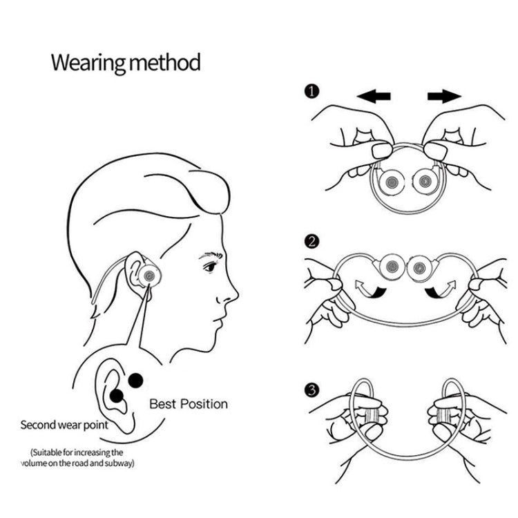 M1S Bone Conduction Stereo Vibrator Speaker Bluetooth Earphones(Red) by buy2fix