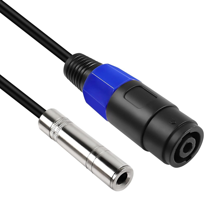 4 Core Ommus Female To 6.35mm Female Audio Cable(0.3m) - Microphone Audio Cable & Connector by buy2fix | Online Shopping UK | buy2fix