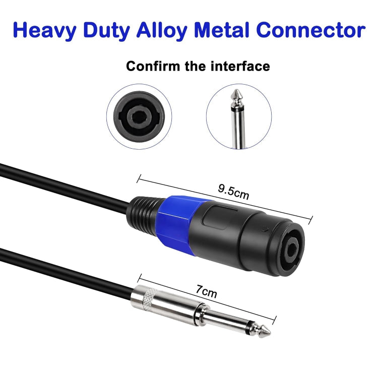 4 Core Ommus Female To 6.35mm Male Audio Cable(0.5m) - Microphone Audio Cable & Connector by buy2fix | Online Shopping UK | buy2fix