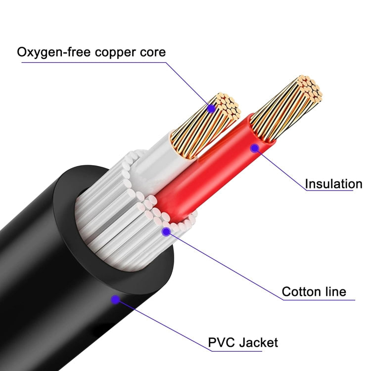 4 Core Ommus Female To 6.35mm Male Audio Cable(0.3m) - Microphone Audio Cable & Connector by buy2fix | Online Shopping UK | buy2fix