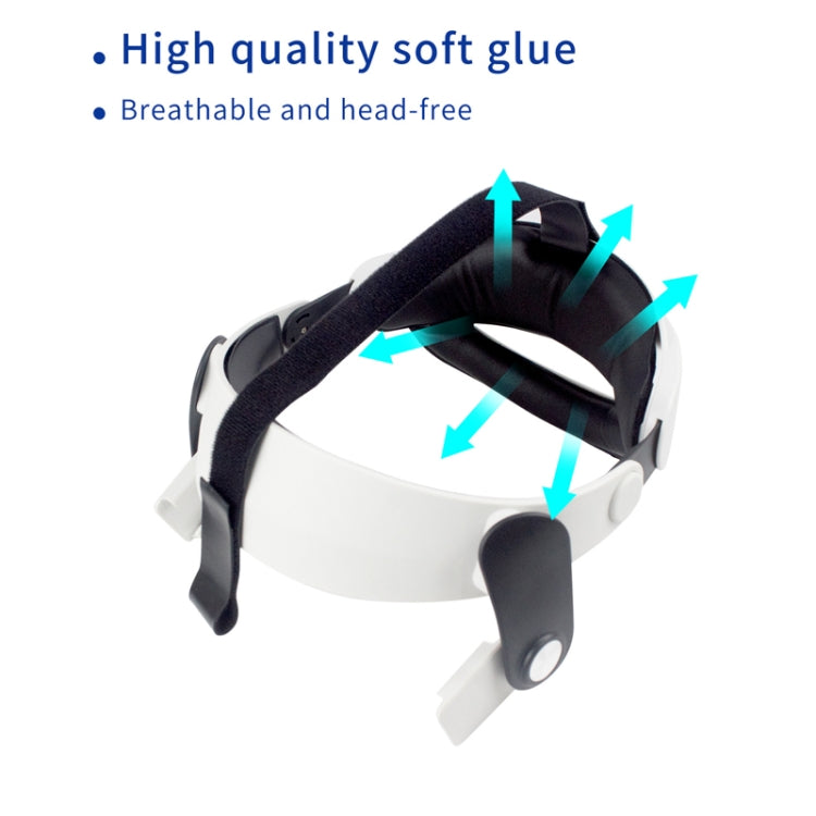 For Meta Quest 2 VR Glasses Adjustable Improve Comfort Elite Head Strap - VR Accessories by buy2fix | Online Shopping UK | buy2fix