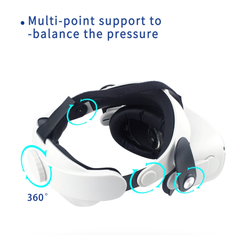 For Meta Quest 2 VR Glasses Adjustable Improve Comfort Elite Head Strap - VR Accessories by buy2fix | Online Shopping UK | buy2fix