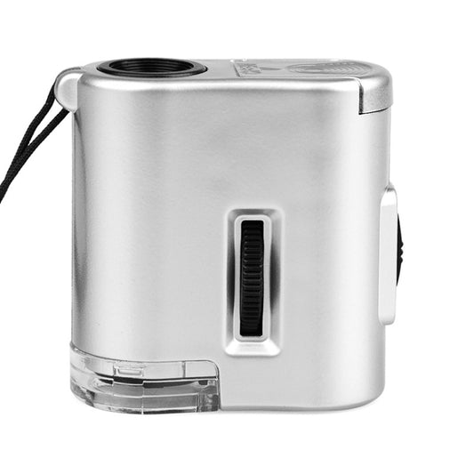 60X Portable Microscope With LED Lamp Jewelry Identification Magnifier With Leather Case Latch Rope by buy2fix