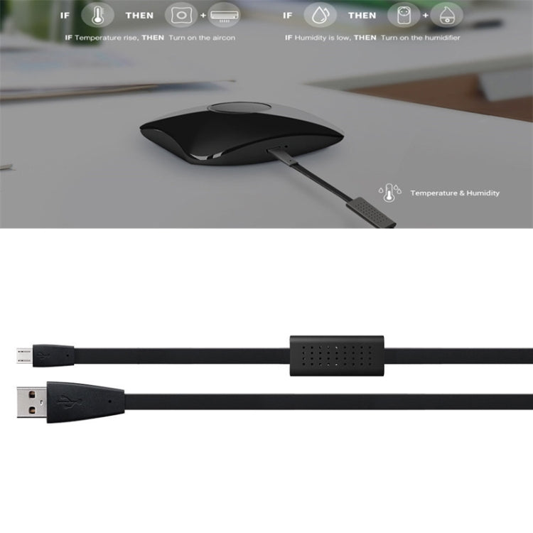 HTS2 Temperature And Humidity Smart Sensor For Bestcon RM4 Pro / RM4 Mini(Black) - Smart Switch by buy2fix | Online Shopping UK | buy2fix