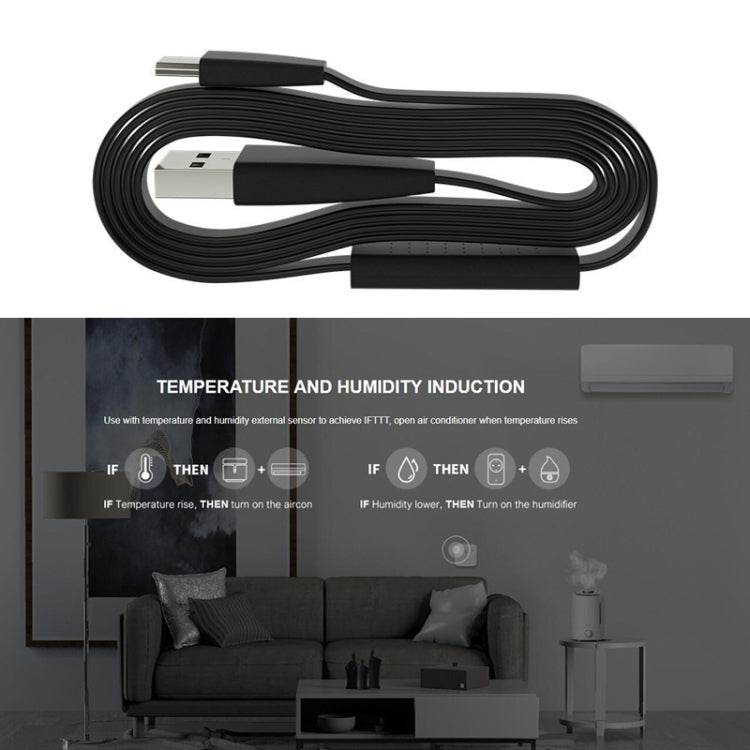 HTS2 Temperature And Humidity Smart Sensor For Bestcon RM4 Pro / RM4 Mini(Black) - Smart Switch by buy2fix | Online Shopping UK | buy2fix