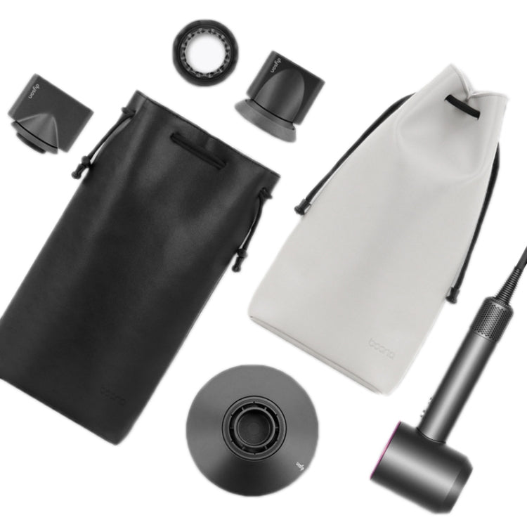 Baona DS-003 for Dyson Hair Dryer Complete Accessories PU Storage Bag(Grey) - For Dyson Accessories by Baona | Online Shopping UK | buy2fix