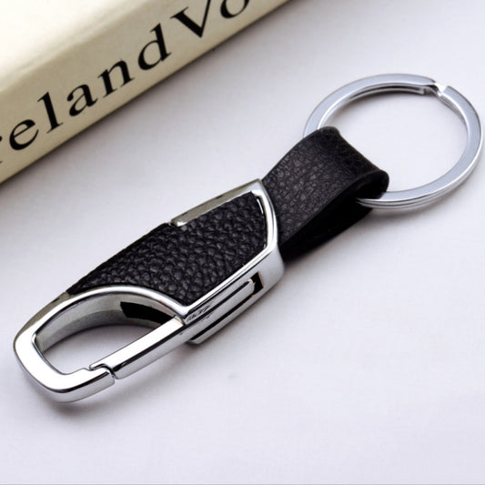 3pcs Men Car PU+Metal Keychain Waist Hanging Key Ring(2.3x9cm) - Key Rings by buy2fix | Online Shopping UK | buy2fix