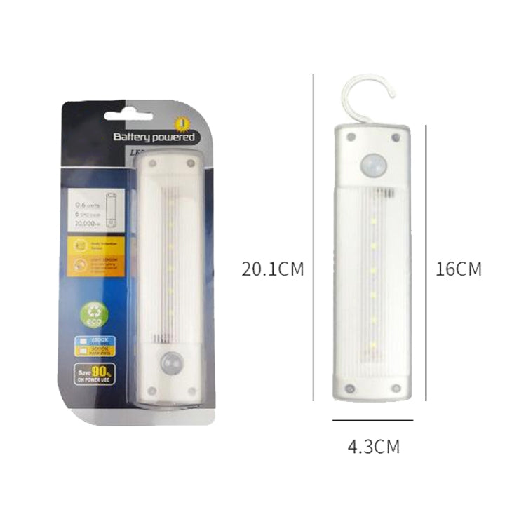 HWX-001 LED Smart Sensing Light Corridor Wireless Night Lamp(White) - Sensor LED Lights by buy2fix | Online Shopping UK | buy2fix