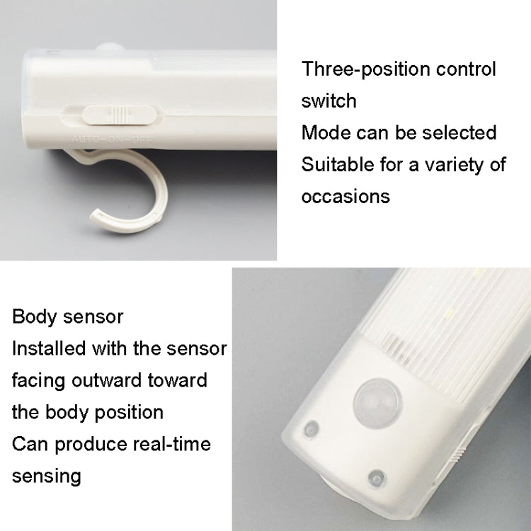 HWX-001 LED Smart Sensing Light Corridor Wireless Night Lamp(White) - Sensor LED Lights by buy2fix | Online Shopping UK | buy2fix
