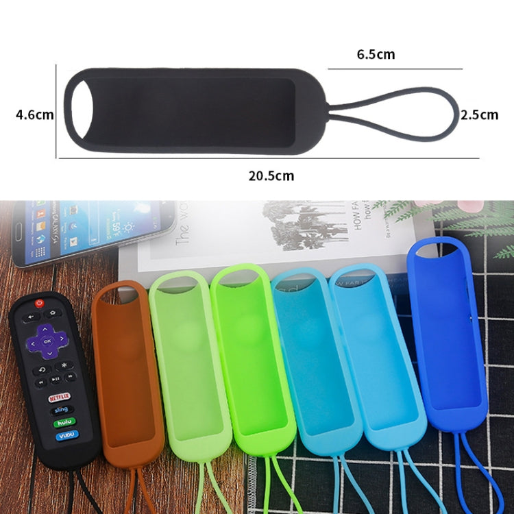 For TCL Roku RC280/RC282 2pcs Oval Remote Control Silicone Case(New Green) - Remote Control Covers by buy2fix | Online Shopping UK | buy2fix