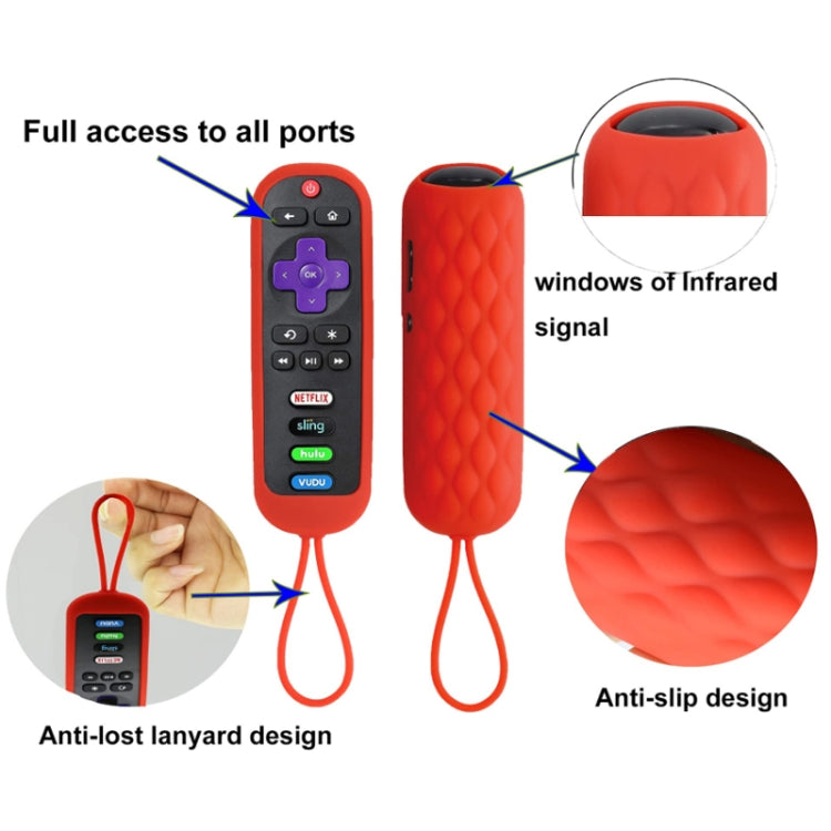 For TCL Roku RC280/RC282 2pcs Oval Remote Control Silicone Case(New Green) - Remote Control Covers by buy2fix | Online Shopping UK | buy2fix