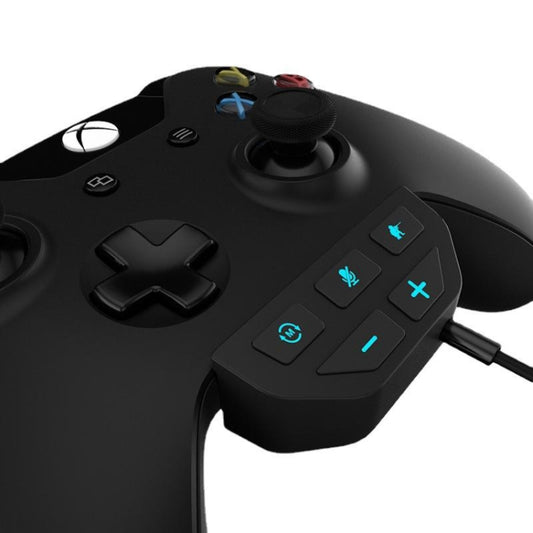 For Microsoft Xbox One S / X / Elite HS-XO193A Gamepad Sound Enhancer 3.5mm Converter Headphone Adapter(Black) by buy2fix