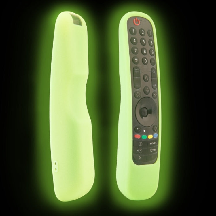 For LG MR21GA/MR21GC 2pcs Remote Control Silicone Case(Fluorescent Green) - Remote Control Covers by buy2fix | Online Shopping UK | buy2fix