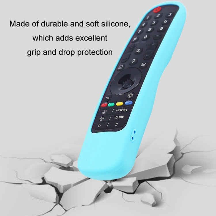 For LG MR21GA/MR21GC 2pcs Remote Control Silicone Case(Fluorescent Green) - Remote Control Covers by buy2fix | Online Shopping UK | buy2fix