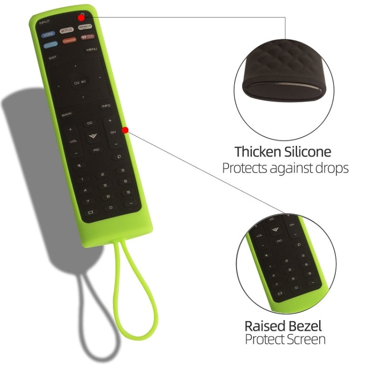 For Vizio XRT136/XRT140 2pcs Remote Control Silicone Case(Luminous Blue) - Remote Control Covers by buy2fix | Online Shopping UK | buy2fix