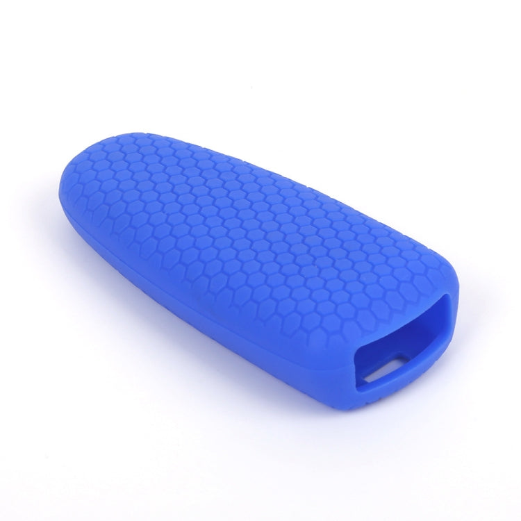 For Ford Edge/Explorer 2pcs 5-Button Key Silicone Case(Sea Blue) - Car Key Cases by buy2fix | Online Shopping UK | buy2fix