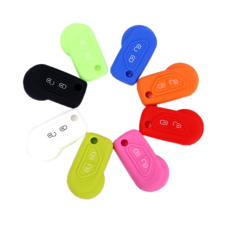 For Citroen C5/Elysee 2pcs Silicone Key Protector(Sea Blue) - Car Key Cases by buy2fix | Online Shopping UK | buy2fix