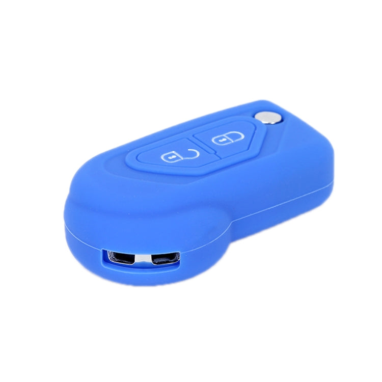 For Citroen C5/Elysee 2pcs Silicone Key Protector(Sea Blue) - Car Key Cases by buy2fix | Online Shopping UK | buy2fix