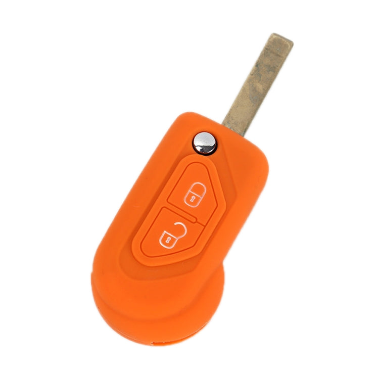 For Citroen C5/Elysee 2pcs Silicone Key Protector(Sea Blue) - Car Key Cases by buy2fix | Online Shopping UK | buy2fix