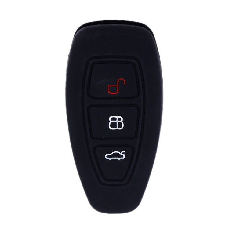 For Ford Focus/Mondeo 2pcs Folding Three-Button Key Protect Cover(Black) - Car Key Cases by buy2fix | Online Shopping UK | buy2fix