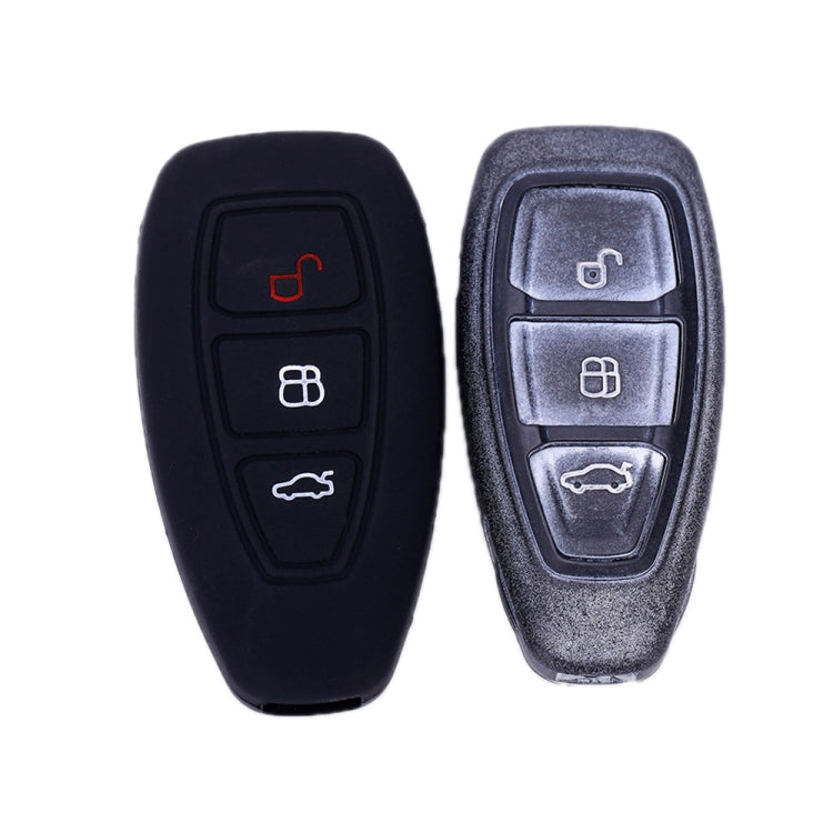 For Ford Focus/Mondeo 2pcs Folding Three-Button Key Protect Cover(Yellow) - Car Key Cases by buy2fix | Online Shopping UK | buy2fix