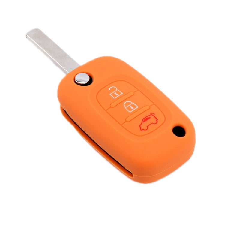 For Mercedes-Benz Smart Folding 2pcs 3 Button Silicone Key Case(Sea Blue) - Car Key Cases by buy2fix | Online Shopping UK | buy2fix