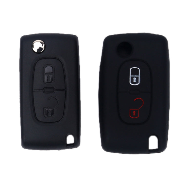 2pcs Car Key Cover for Peugeot 206/207/4008/3008 Citroen Sega/Triumph/C5(Luminous Green) - Car Key Cases by buy2fix | Online Shopping UK | buy2fix