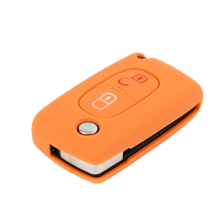 2pcs Car Key Cover for Peugeot 206/207/4008/3008 Citroen Sega/Triumph/C5(Yellow) - Car Key Cases by buy2fix | Online Shopping UK | buy2fix