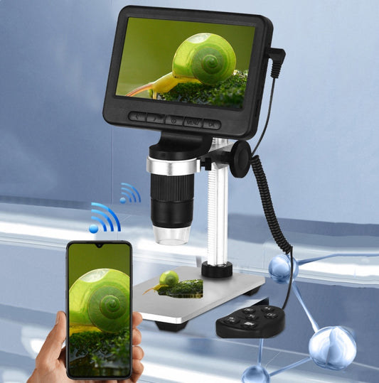 500X/1000X 5-Inch Screen WIFI HD 2 Million Pixel Maintenance Electron Microscope, Specification: MS2 with Z06 by buy2fix