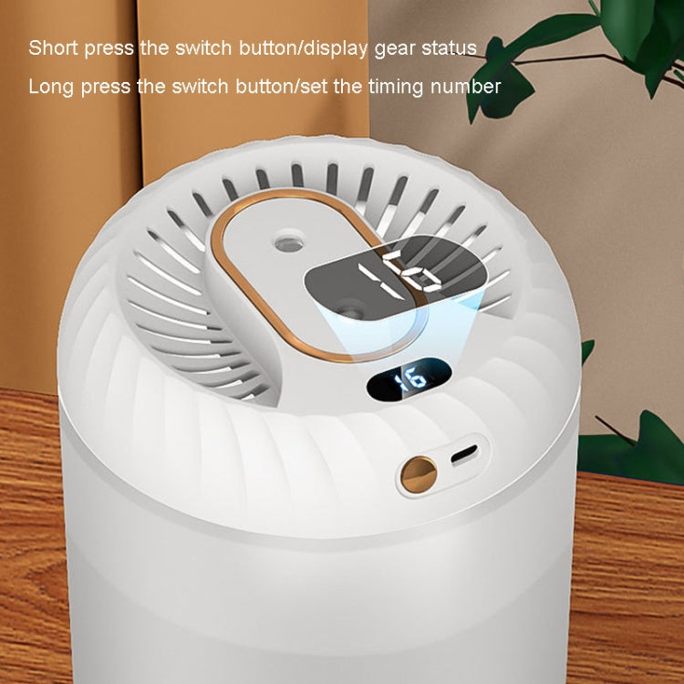 3000ml Double Nozzle Humidifier with Timing Digital Display and Colorful Ambient Light(White) - Air Purifiers & Accessories by buy2fix | Online Shopping UK | buy2fix