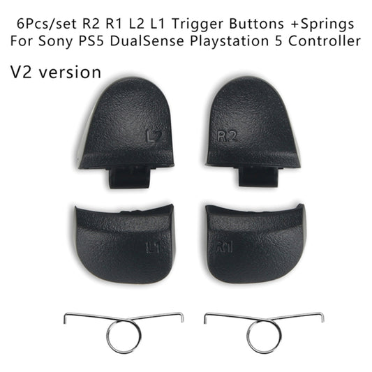 For PS5 Controller New V2 Version 2sets R2 L2 L1 L2 Buttons Spring DualSense Gamepad Button Set - PS5 Spare Parts by buy2fix | Online Shopping UK | buy2fix
